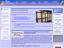 Tablet Screenshot of finchaviary.com